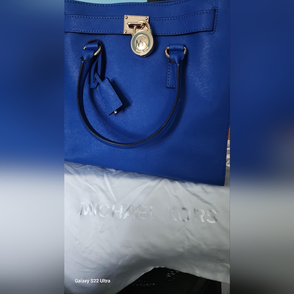 Michael Kors Blue Handbag - Picture 1 of 2